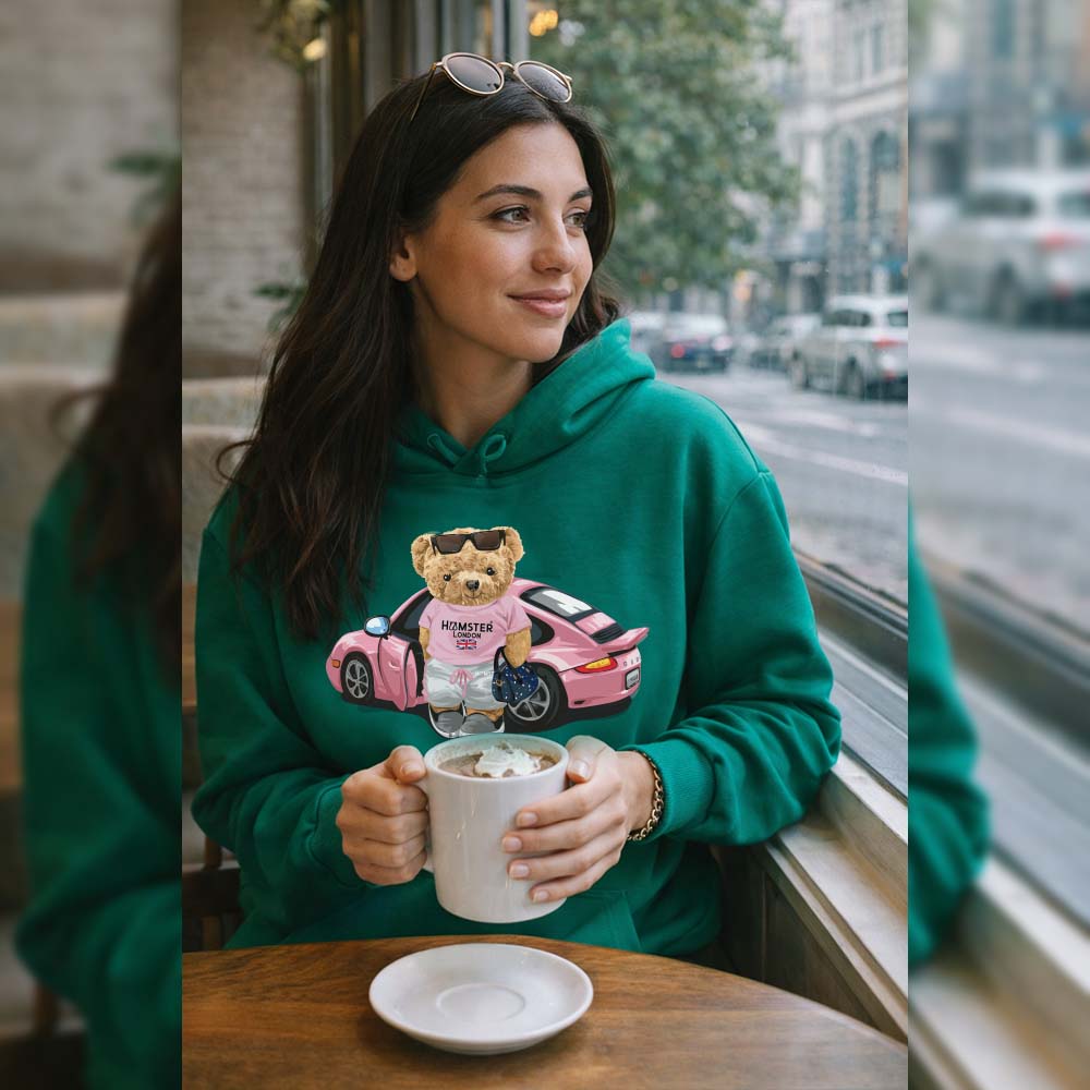 Hamster London Ted H Holiday Green Hoodie & Lower Cord Set