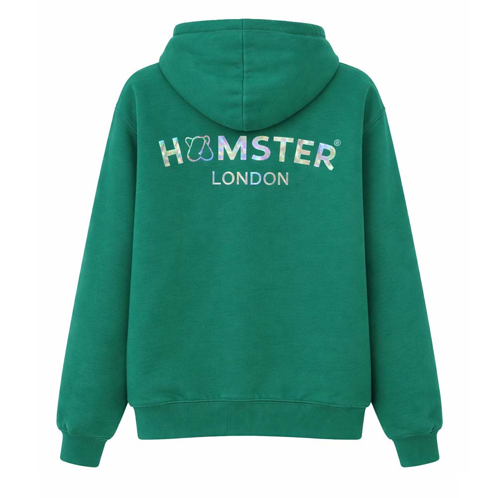 Hamster London Ted H Holiday Hoodie Green