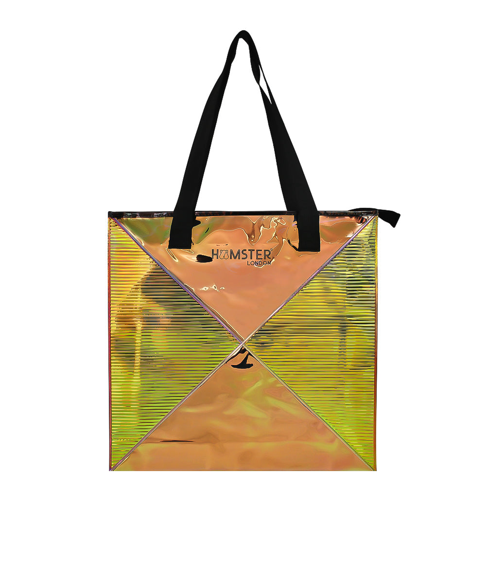 Hamster London Shiny Classic Tote Bag Black