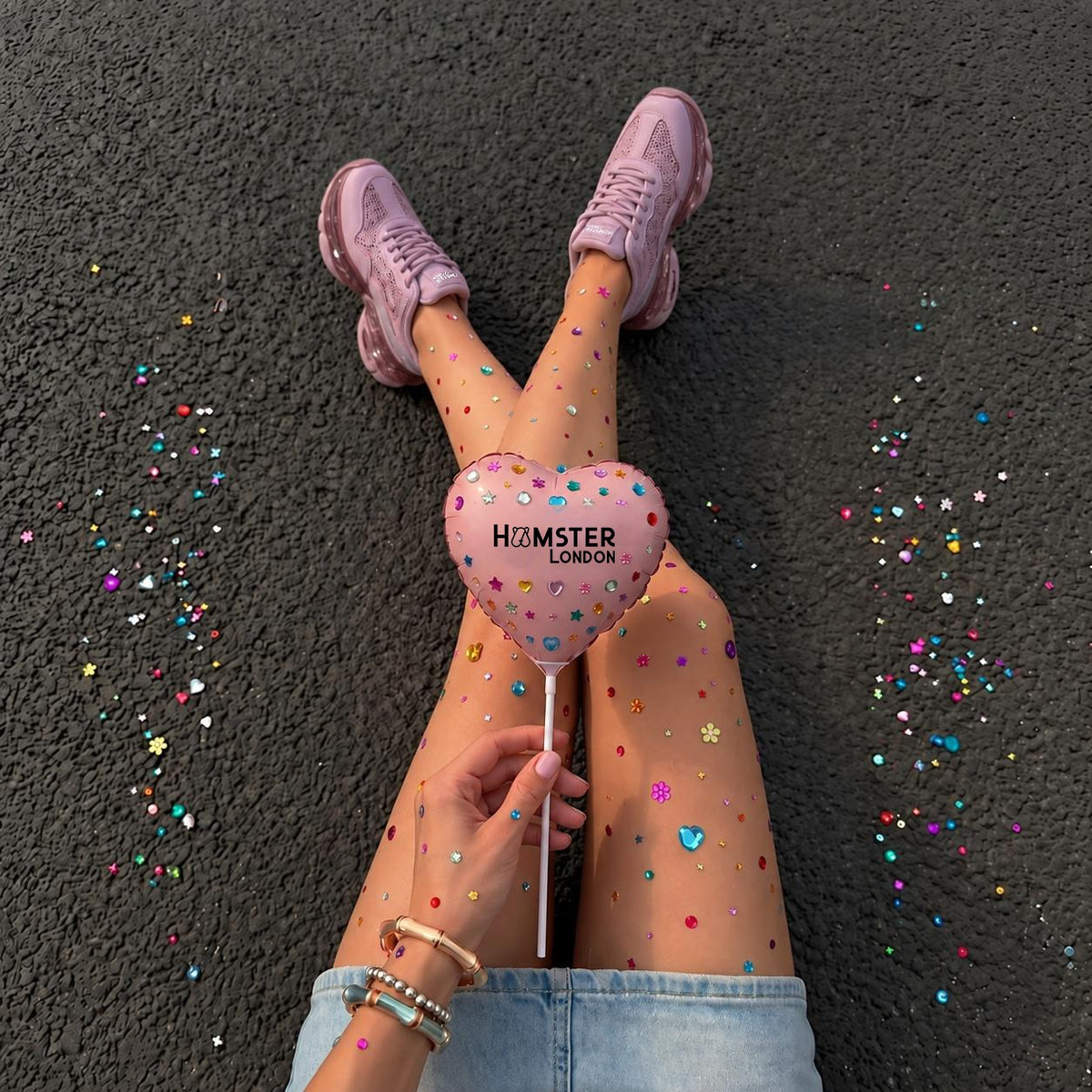 Hamster London Jelly Blush Pink Sneakers