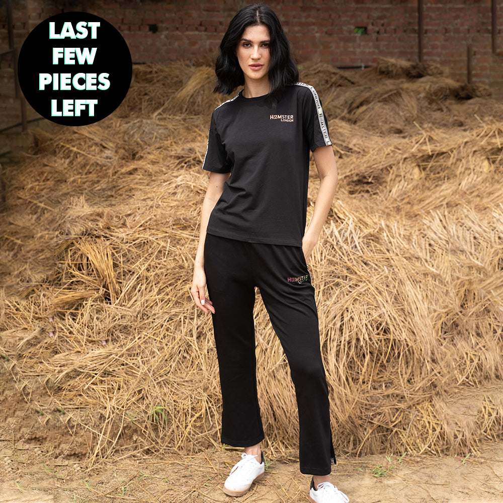 Hamster London Fashionista Tape Co-ord set Black