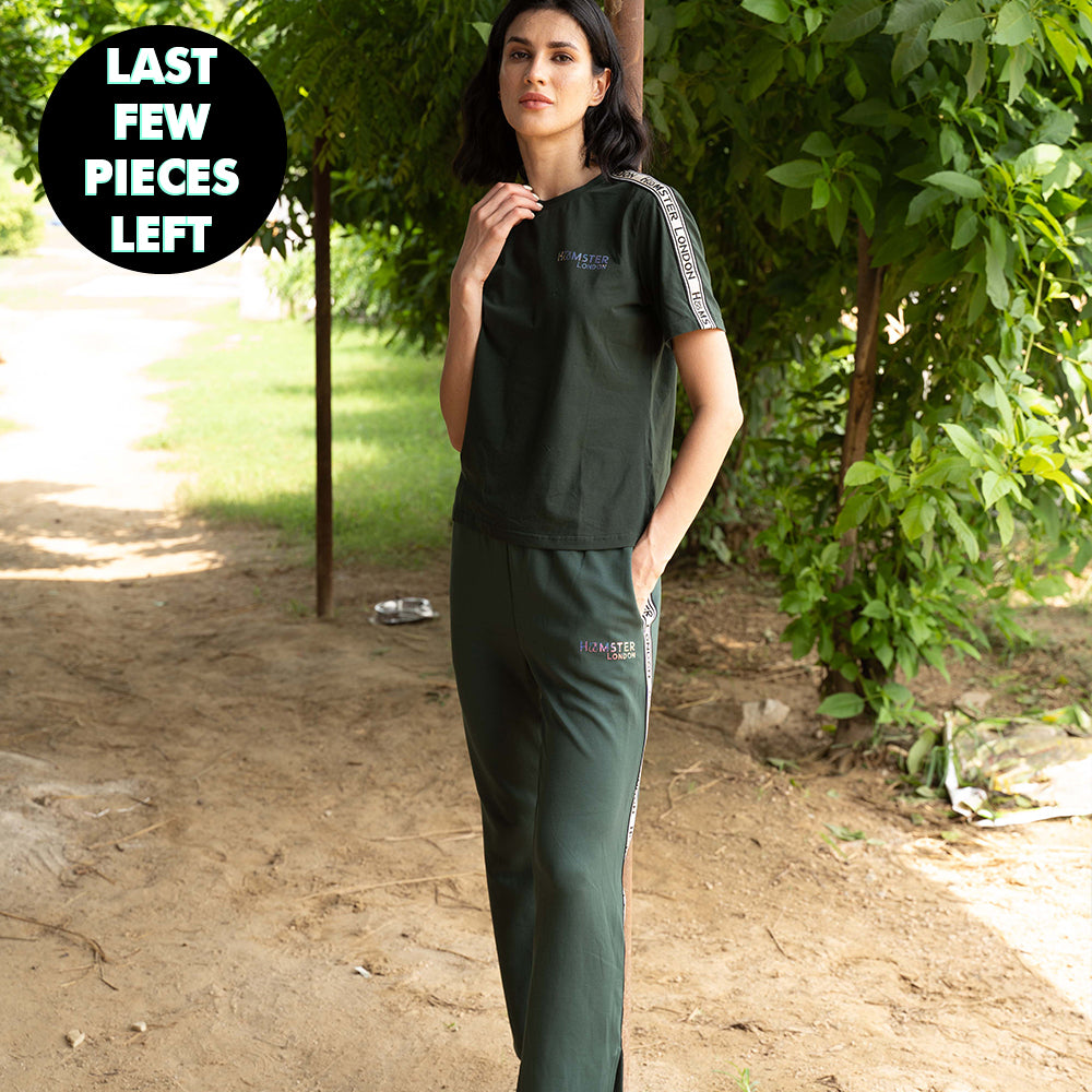Hamster London Fashionista Tape Co-ord set Green