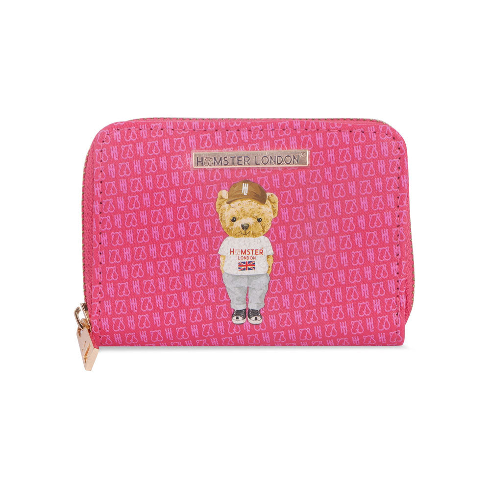 Hamster London TED H Limited Collection Small Wallet Hot Pink