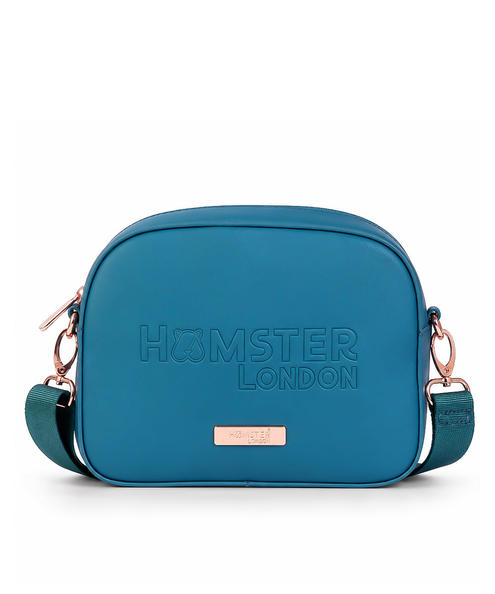 Hamster London Melissa Luna Cross Body Sling Bag Teal
