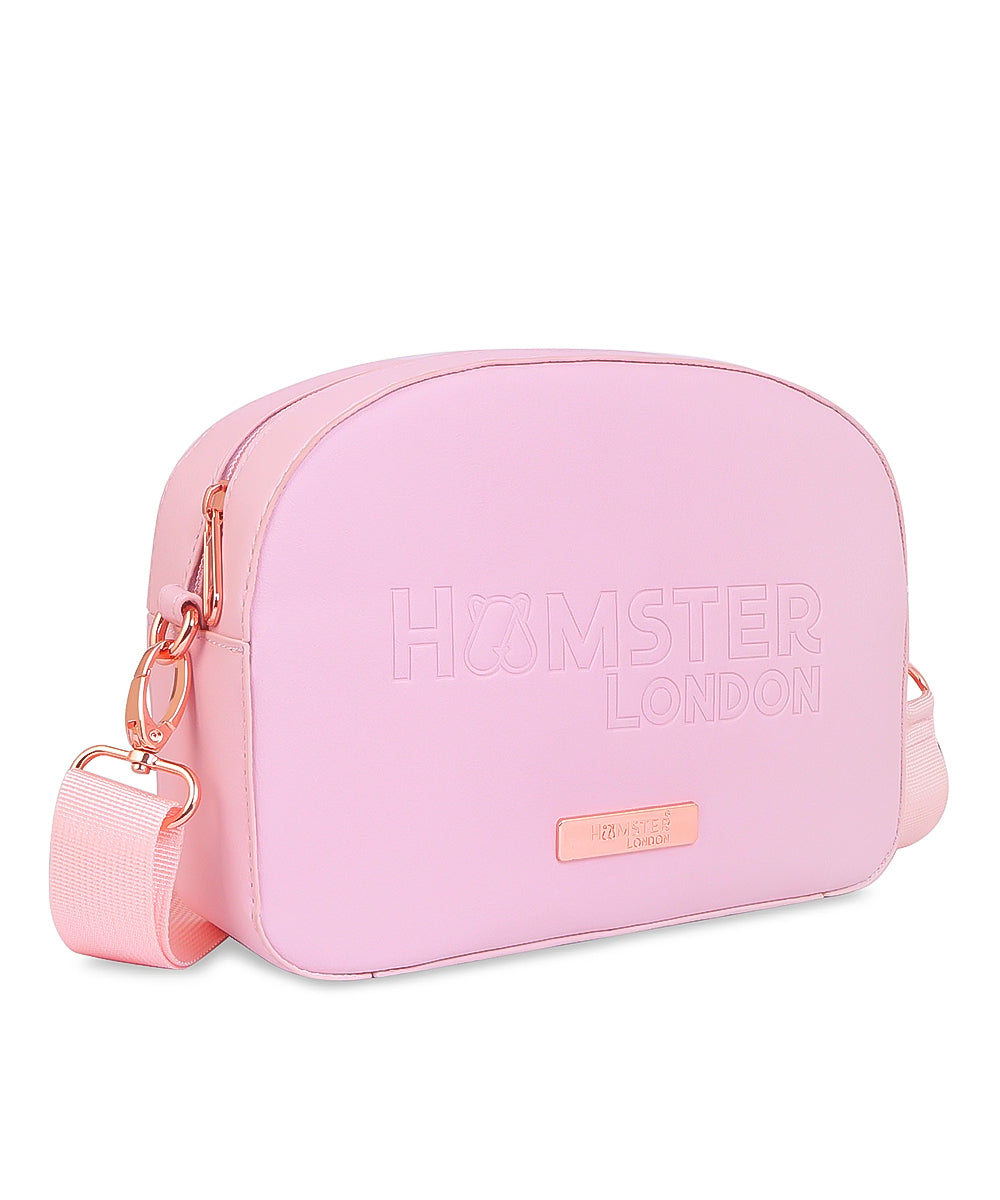 Hamster London Melissa Luna Cross Body Sling Bag Pink
