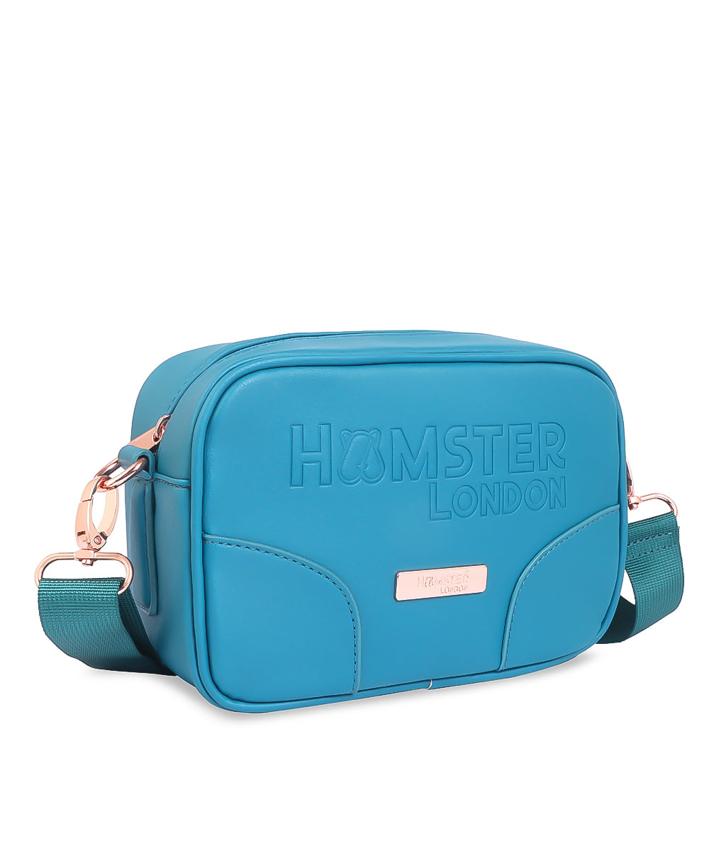 Hamster London Melissa Nova Cross Body Sling Bag Teal