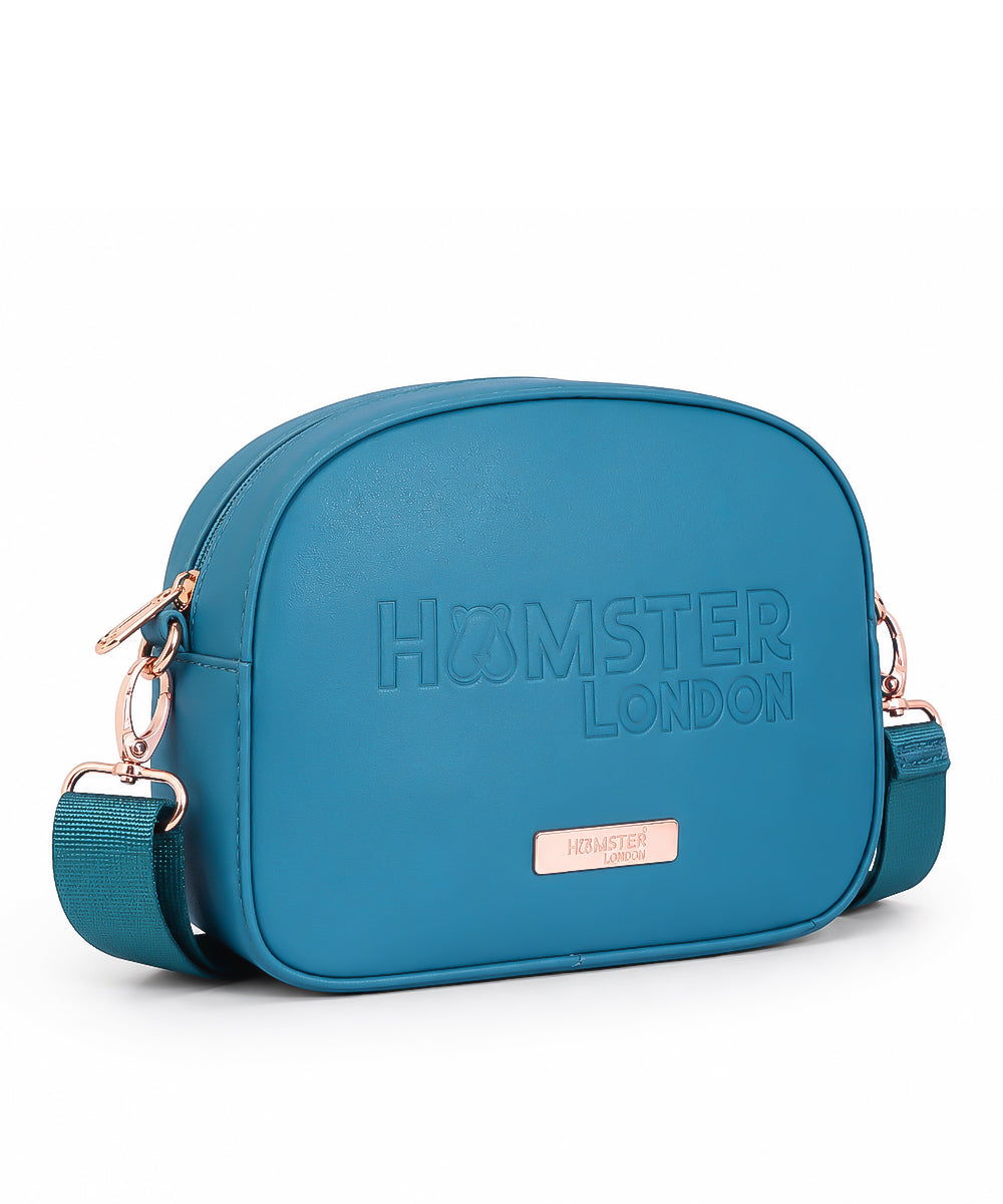 Hamster London Melissa Luna Cross Body Sling Bag Teal
