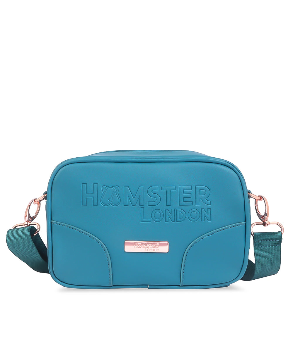 Hamster London Melissa Nova Cross Body Sling Bag Teal
