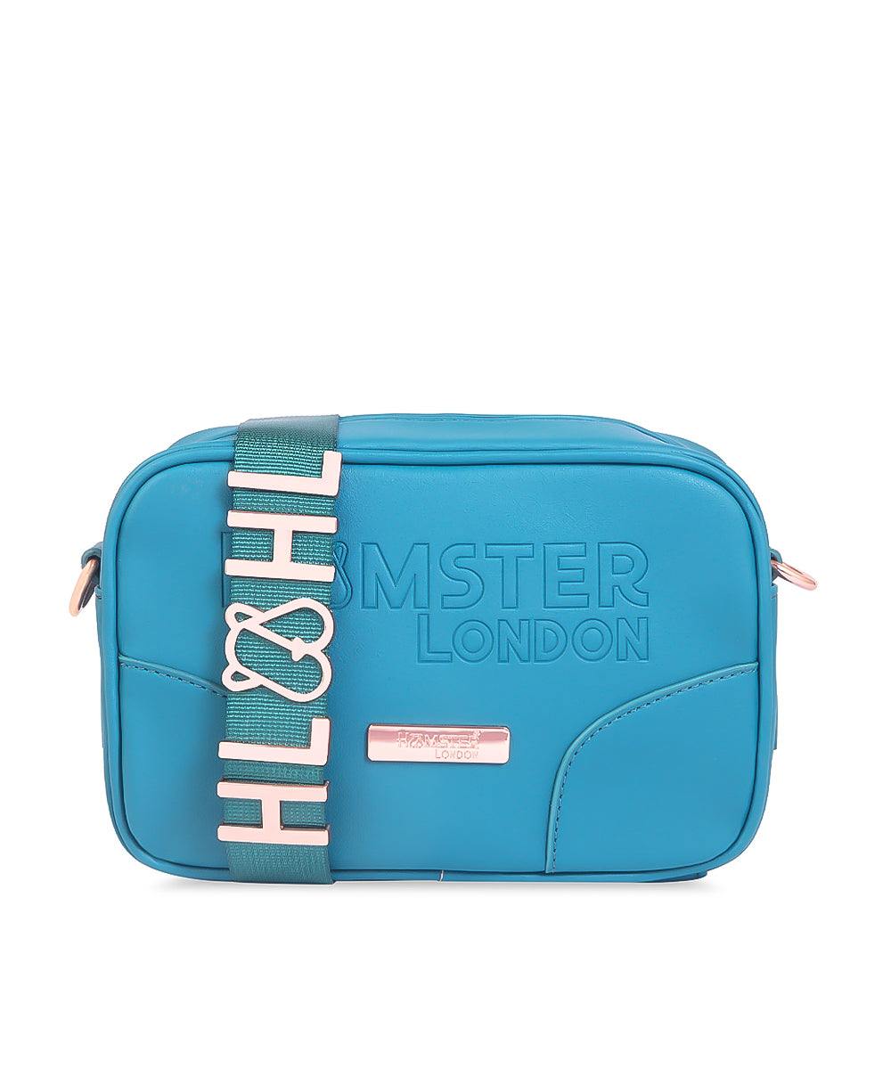 Hamster London Melissa Nova Cross Body Sling Bag Teal