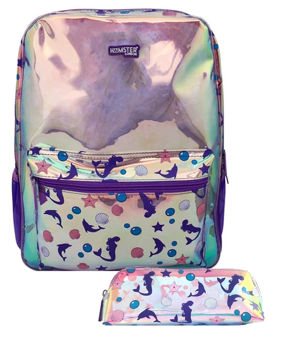 Hamster London Shiny Classic Backpack Mermaid Big