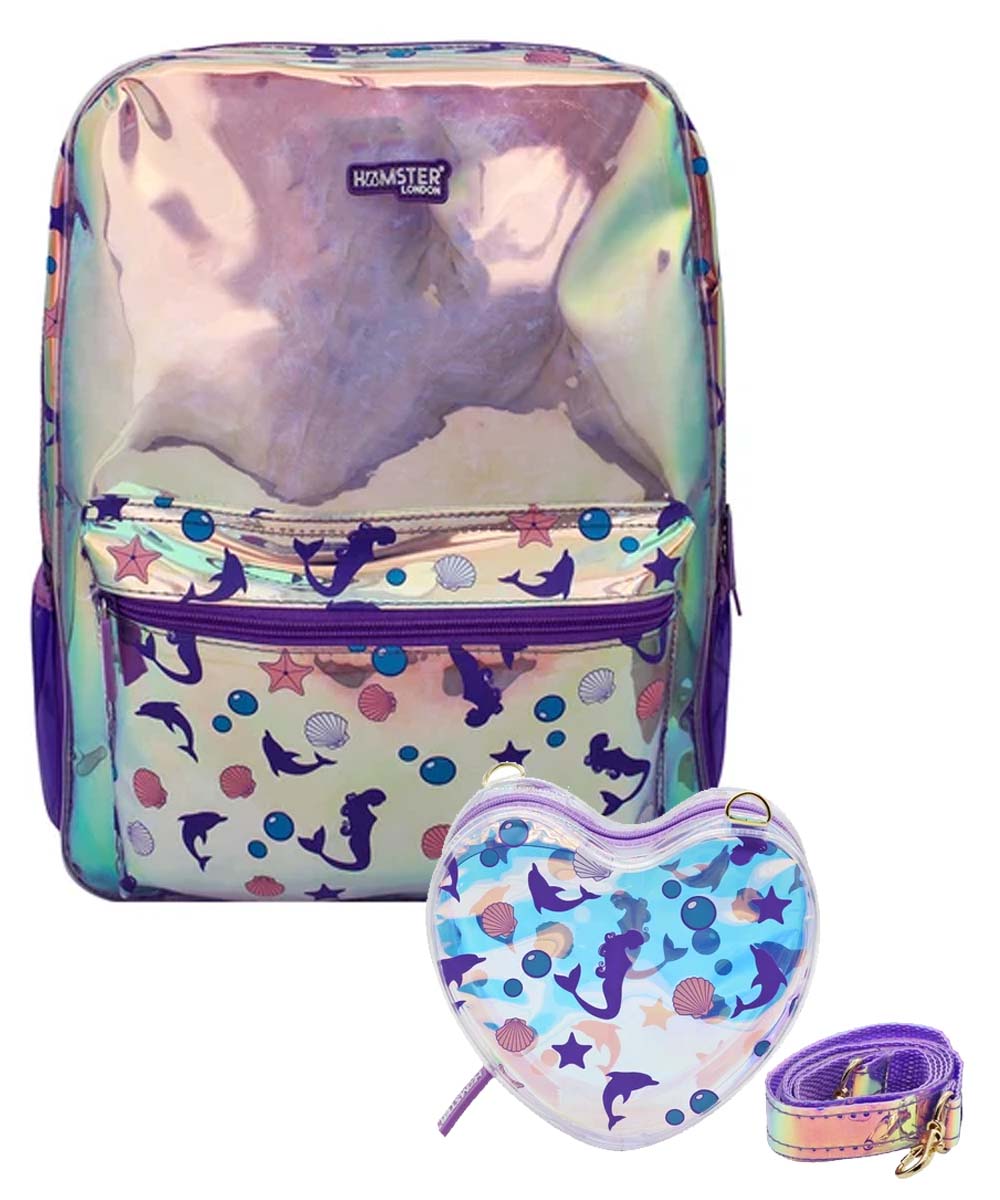 Hamster London Shiny Classic Backpack Mermaid Big