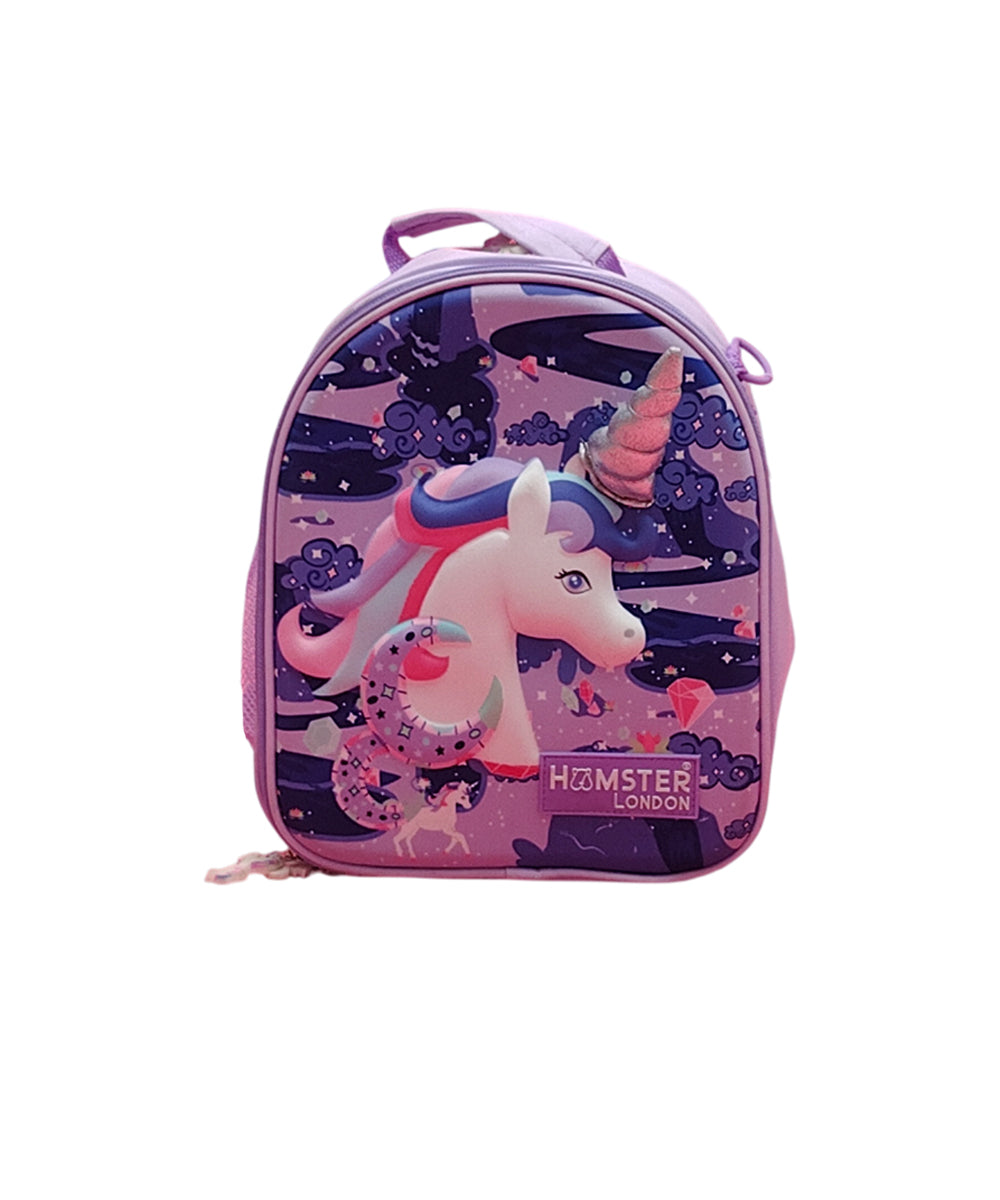 Hamster London Unicorn Backpack Gift Set with Mini Backpack, Unicorn Sipper & Hair Clip – Lavender
