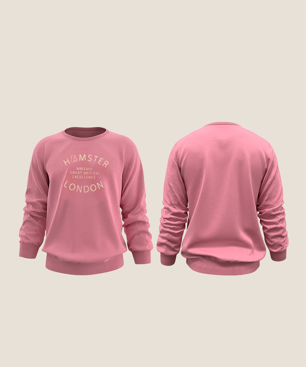 Hamster London Great British Excellence Sweatshirt & Lowers Set Pink