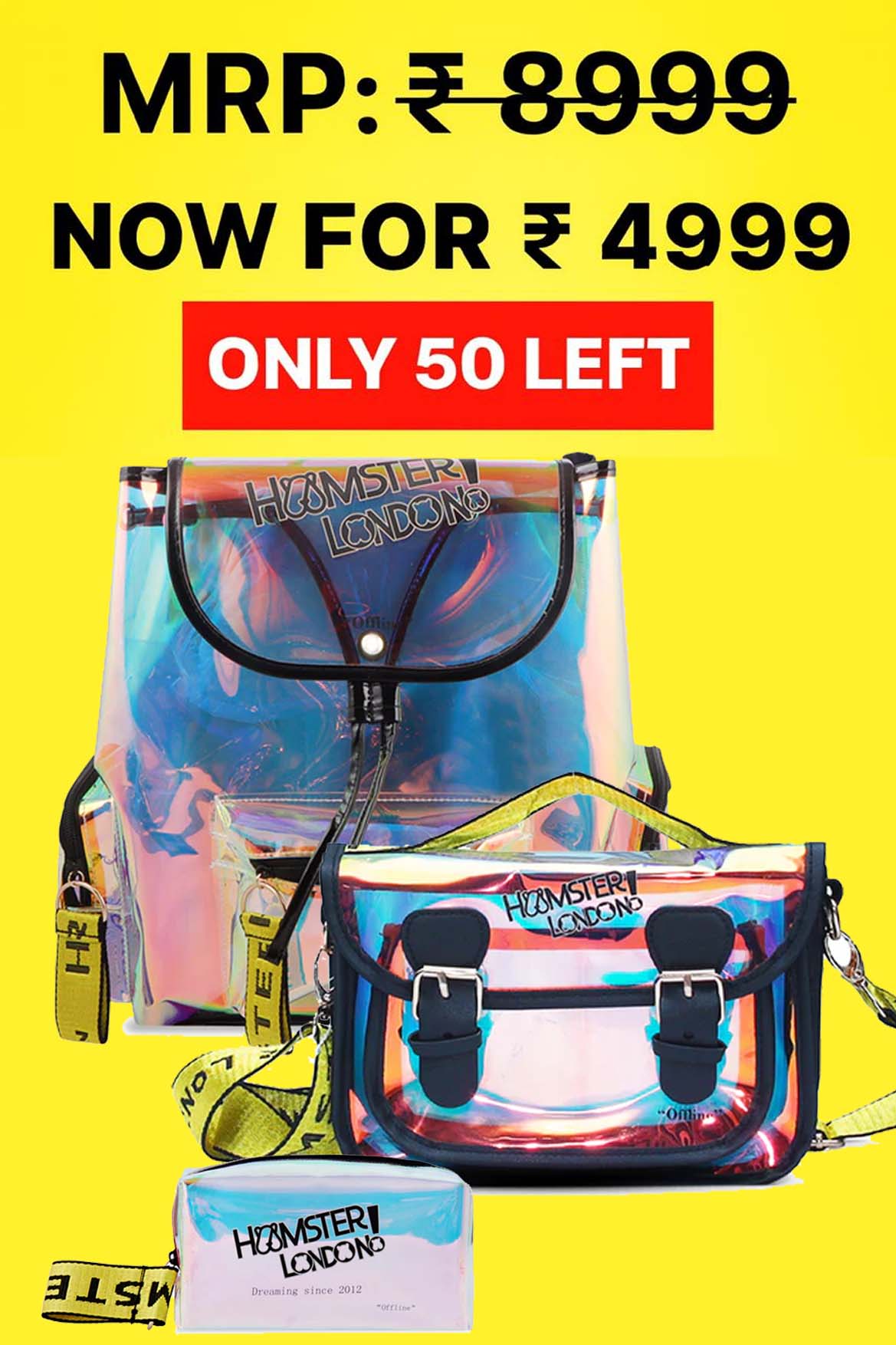 Hamster London Offline Backpacker + Sling + Pouch Combo
