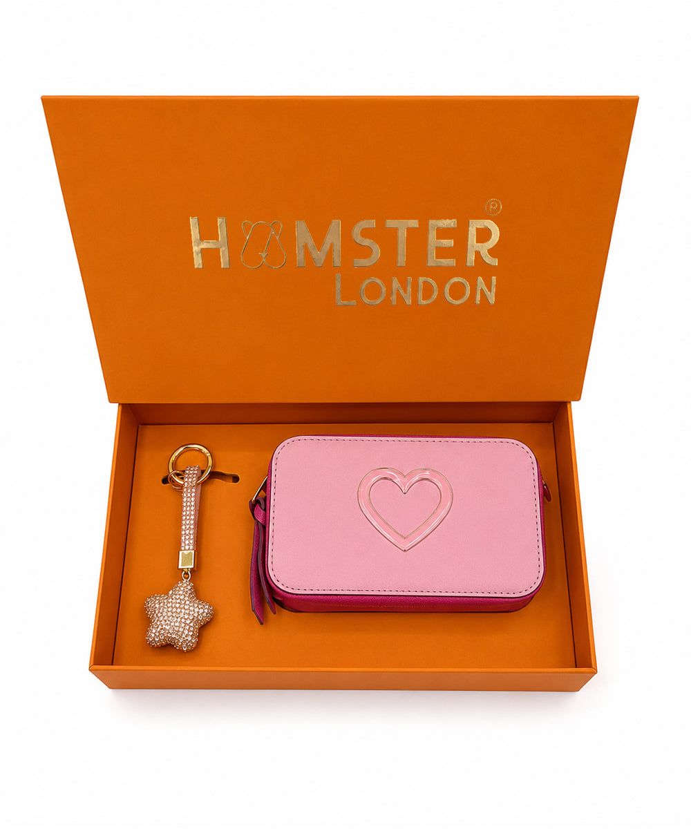 Hamster London Pink Twist Sling & Charm Gift Box Set