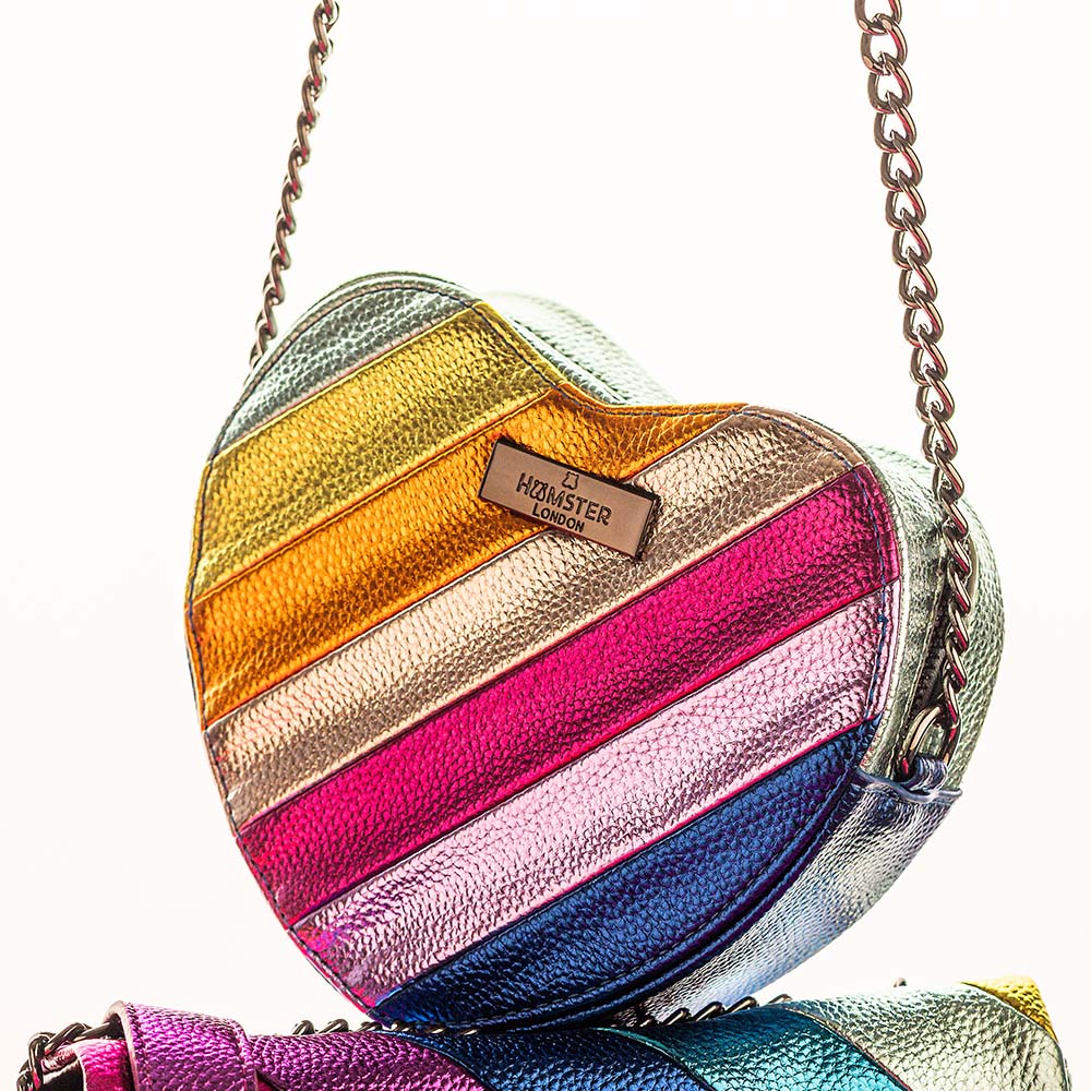 Hamster London Beverley Rainbow Love Crossbody Bag
