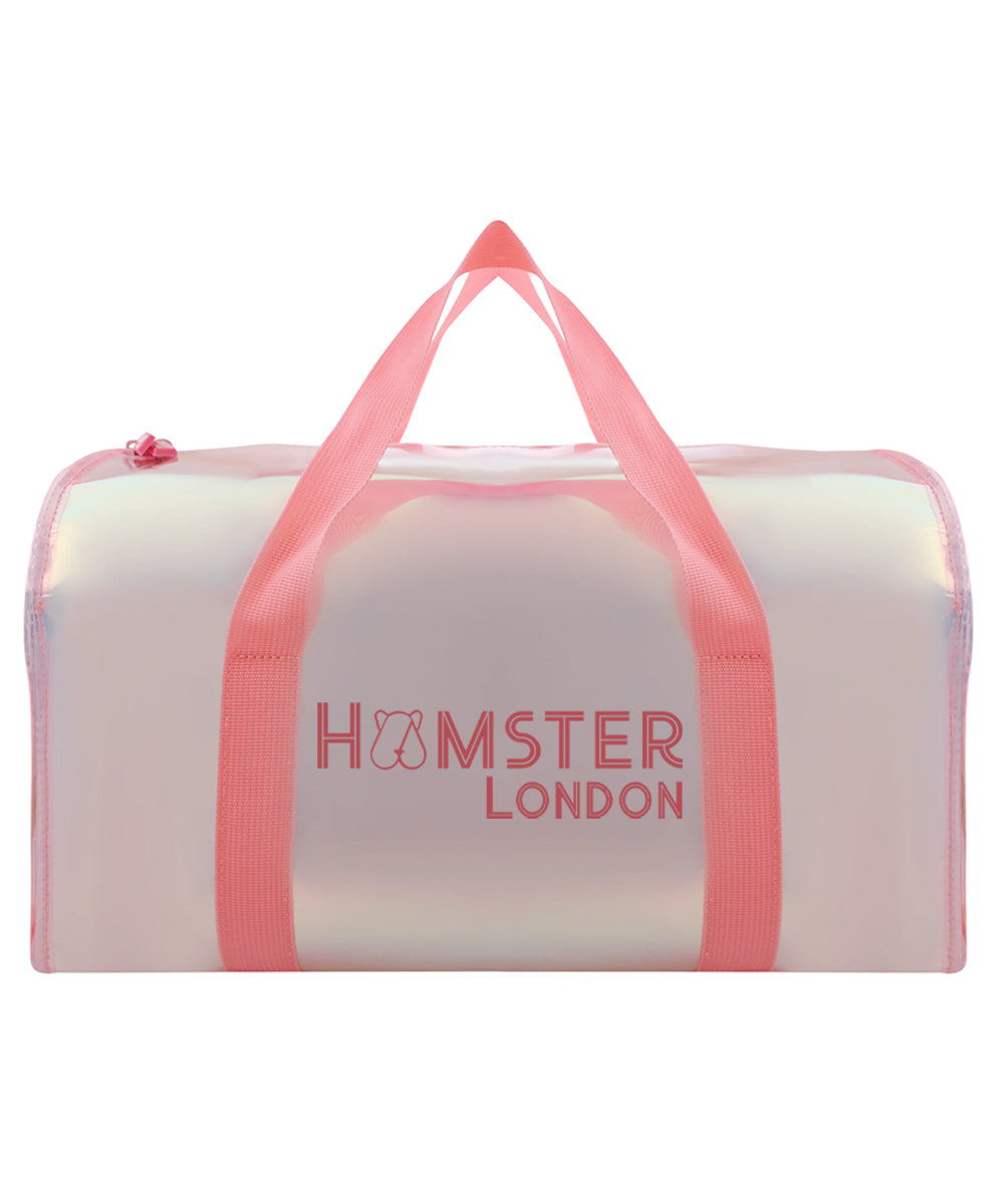 Hamster London Shiny Classic Duffle Bag Pink Large