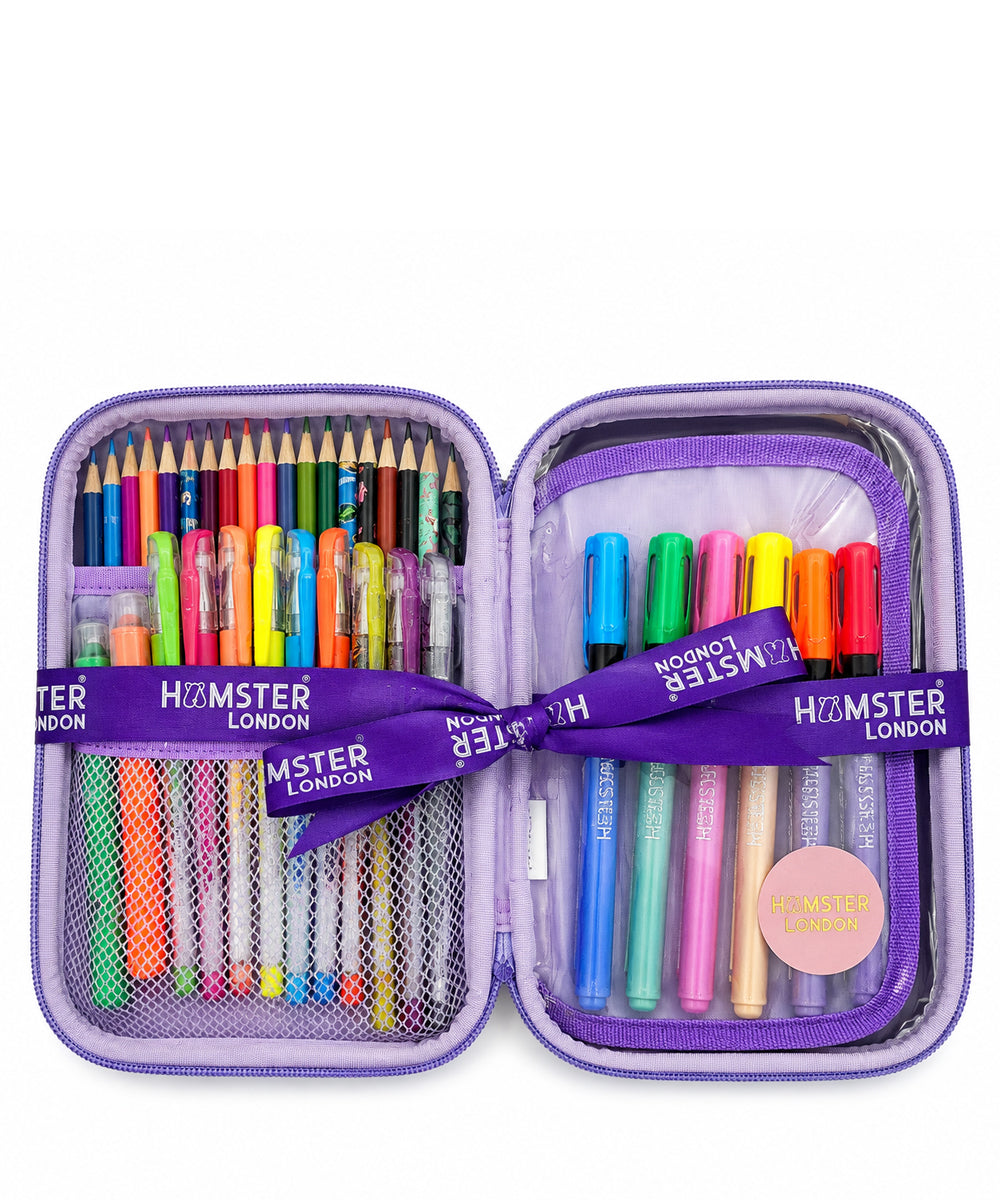Hamster London Stationery Hardcase Combo  All-in-One Creative Kit Purple