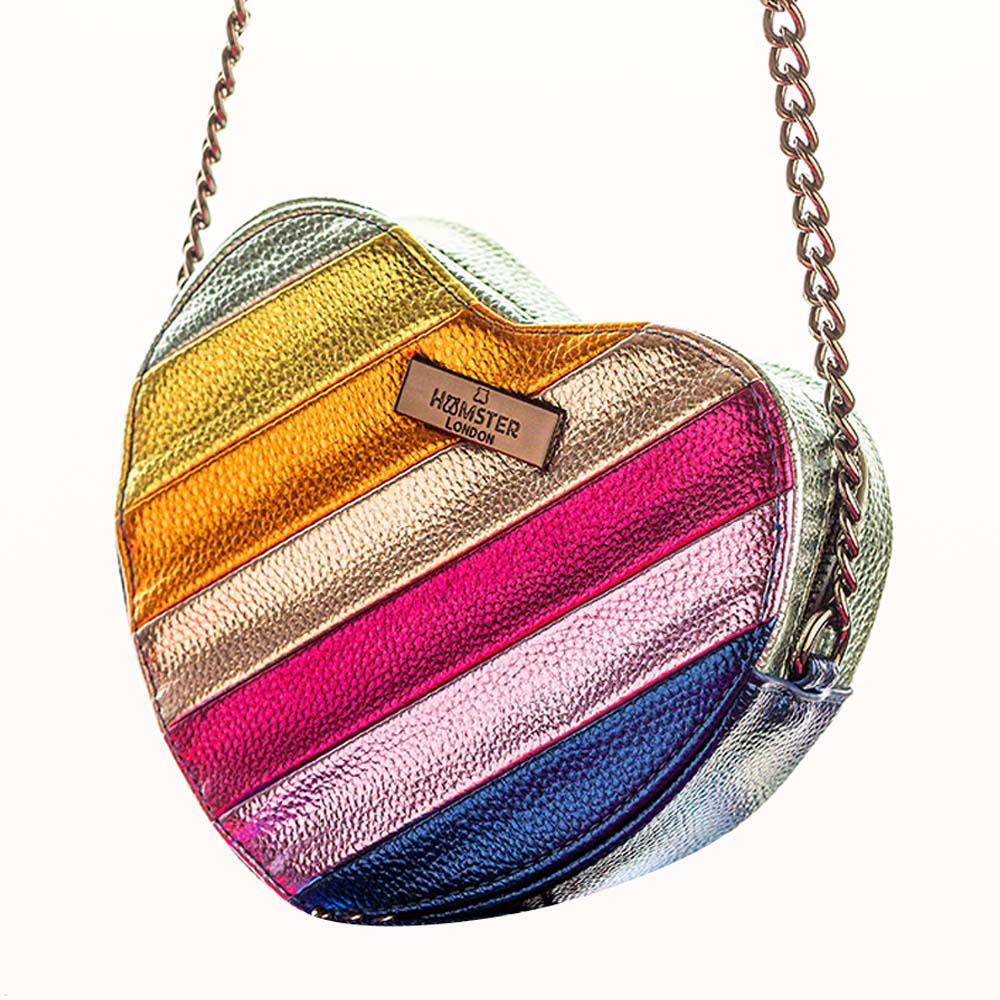 Hamster London Beverley Rainbow Love Crossbody Bag