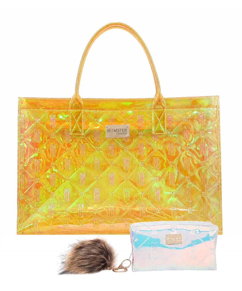 Hamster London Raver Tote Bag Gold
