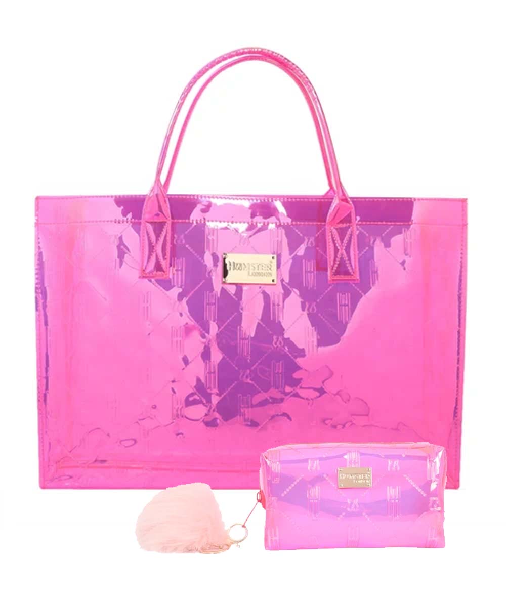 Hamster London Raver Tote Bag Pink
