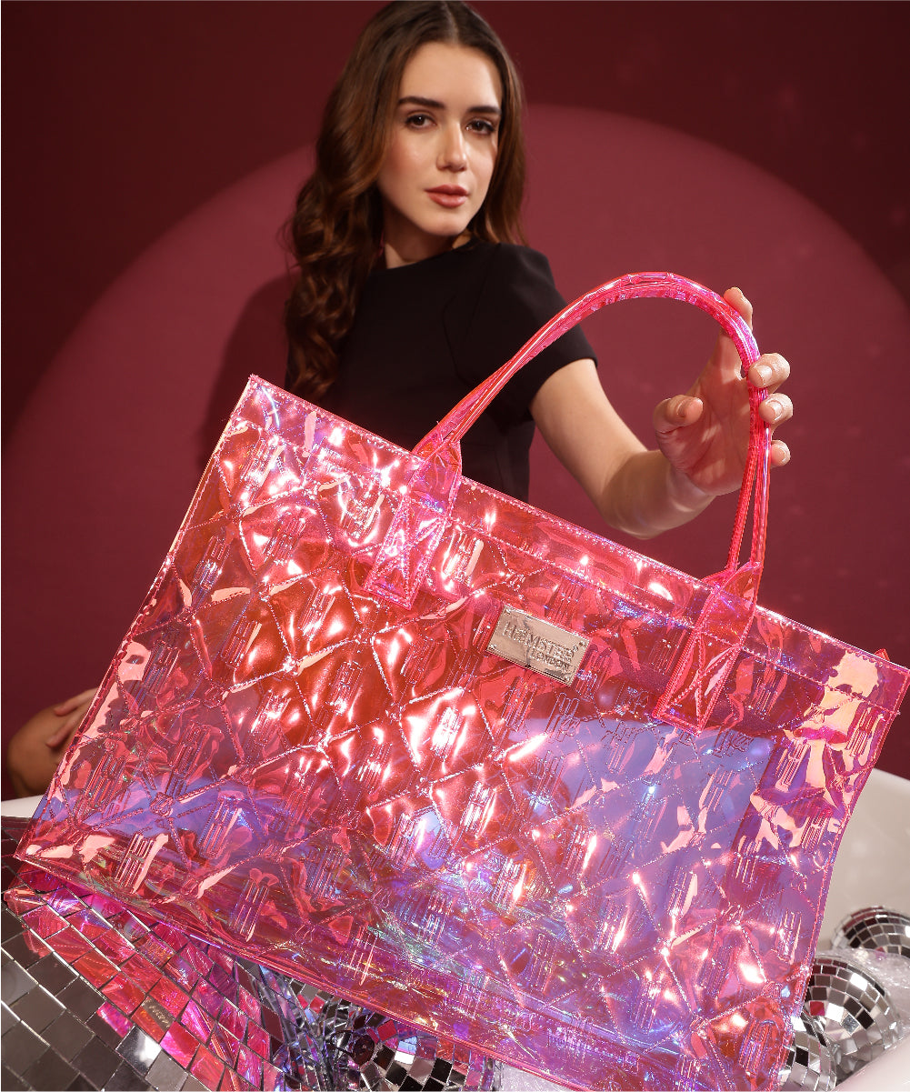 Hamster London Raver Tote Bag Pink