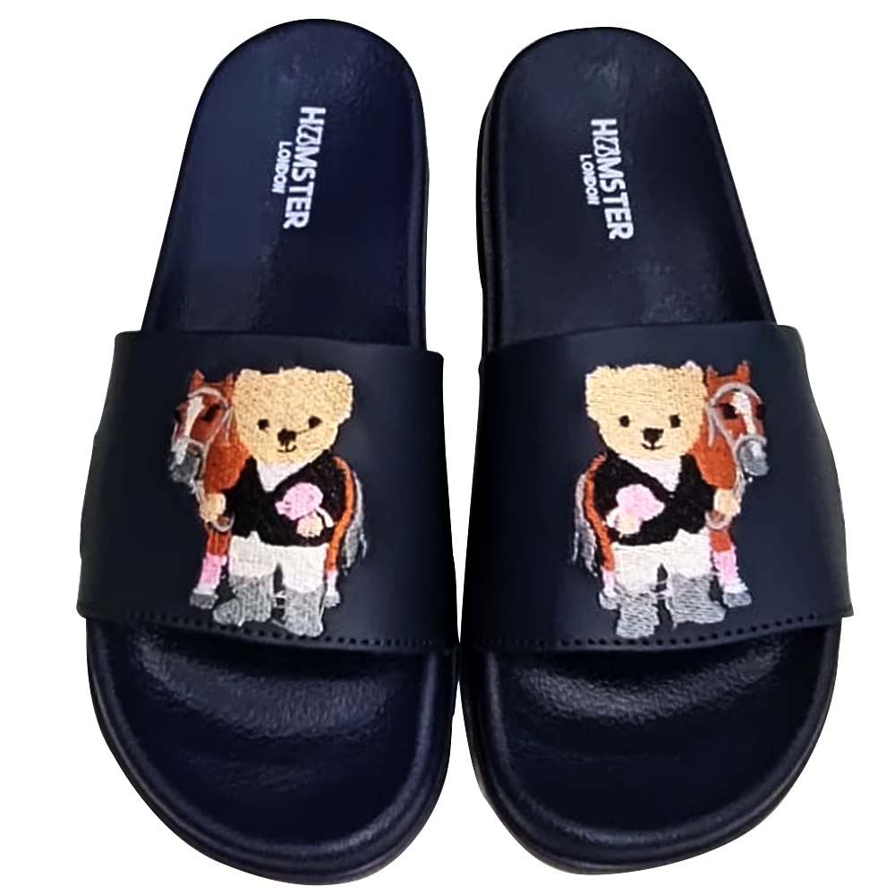 Hamster London Ted H Equestrian Slides Blue