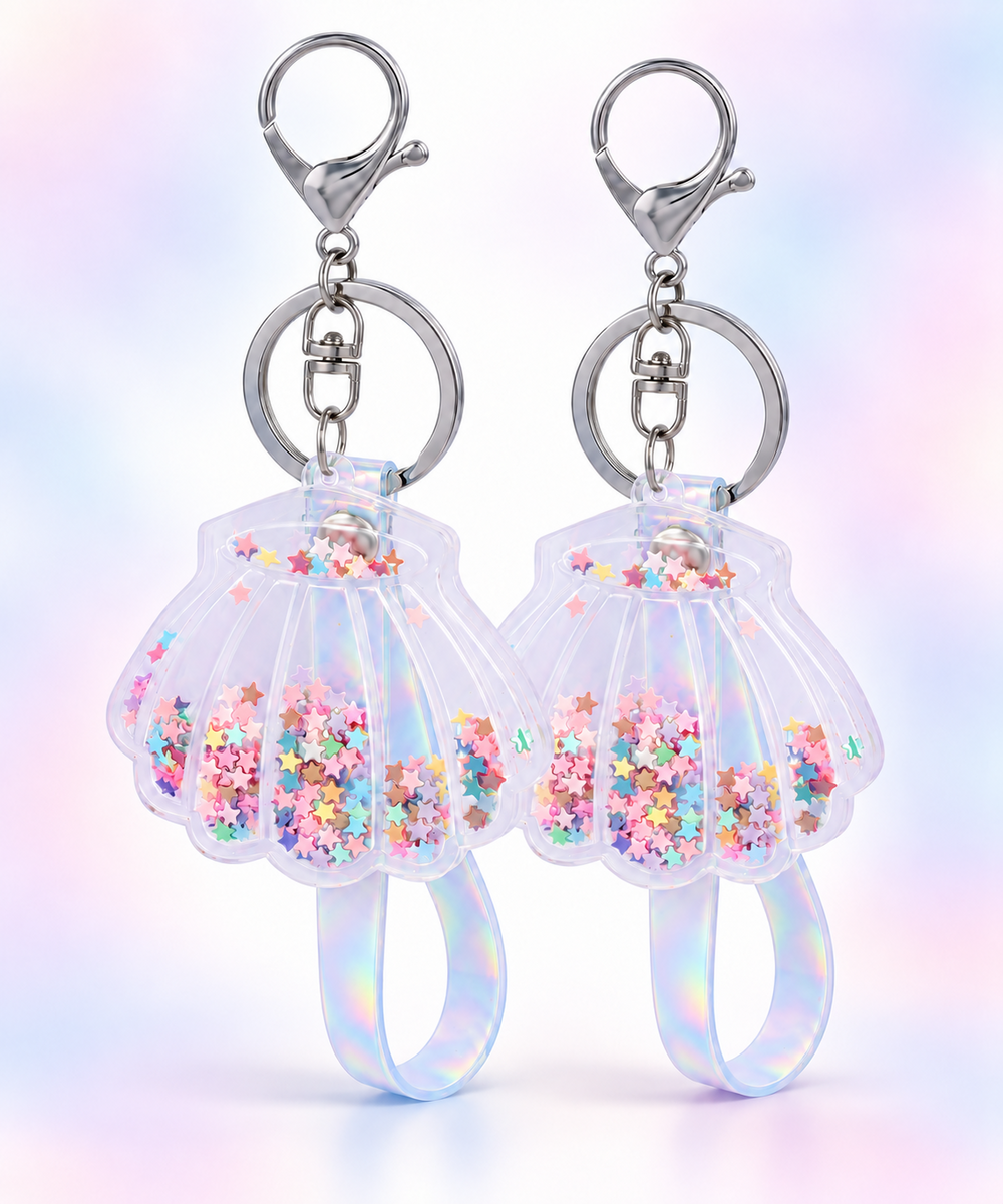 Hamster London Confetti Charm Keychain