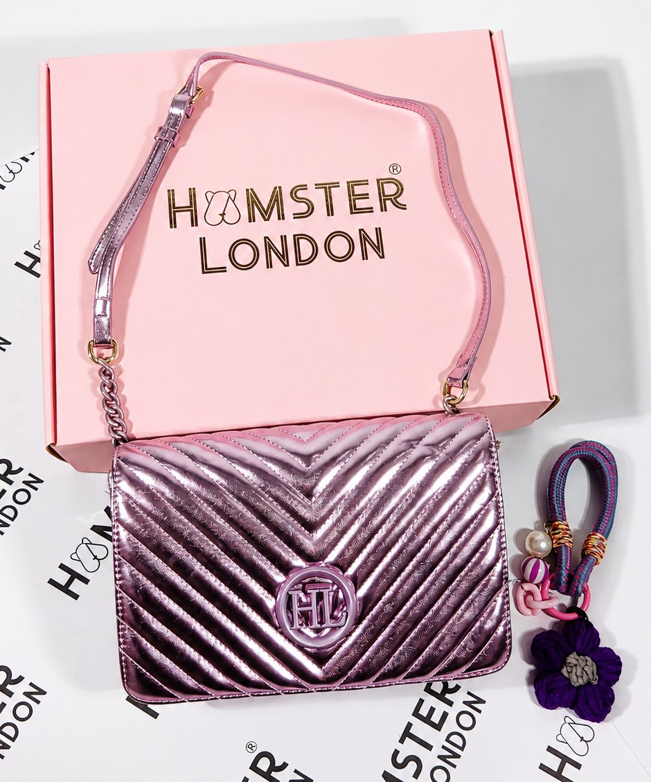 Product Title Hamster London Nights Edit Sling Pink Gift Set with Key Charm & Gift Box