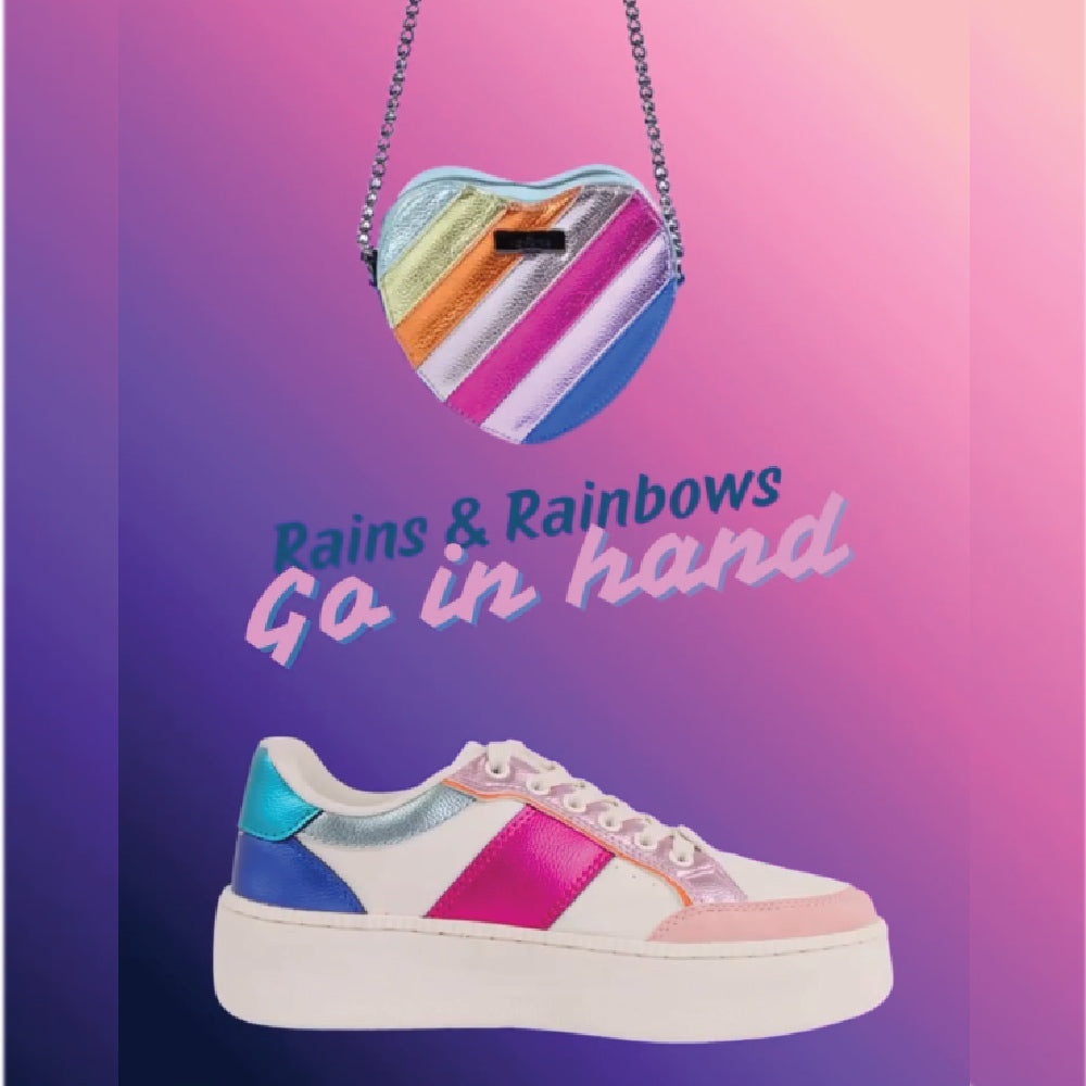 Hamster London Sci- Fi Party Multi Sneakers With Rainbow Sling
