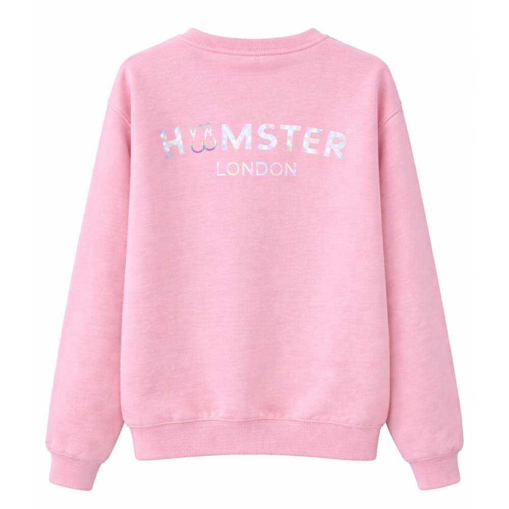 Hamster London Pup H Holiday Pink Sweatshirt