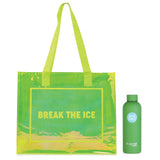 Hamster London Gift Hamper Tote Bag Green With Bottle