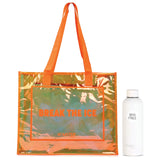 Hamster London Gift Hamper Tote Bag Orange with bottle