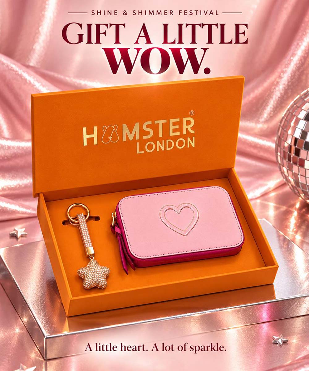 Hamster London Pink Twist Sling & Charm Gift Box Set