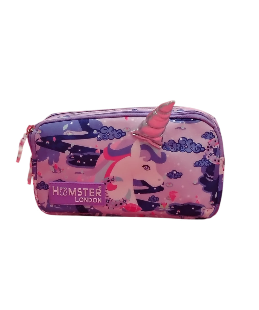 Hamster London Unicorn Backpack Gift Set with Mini Backpack, Unicorn Sipper & Hair Clip – Lavender