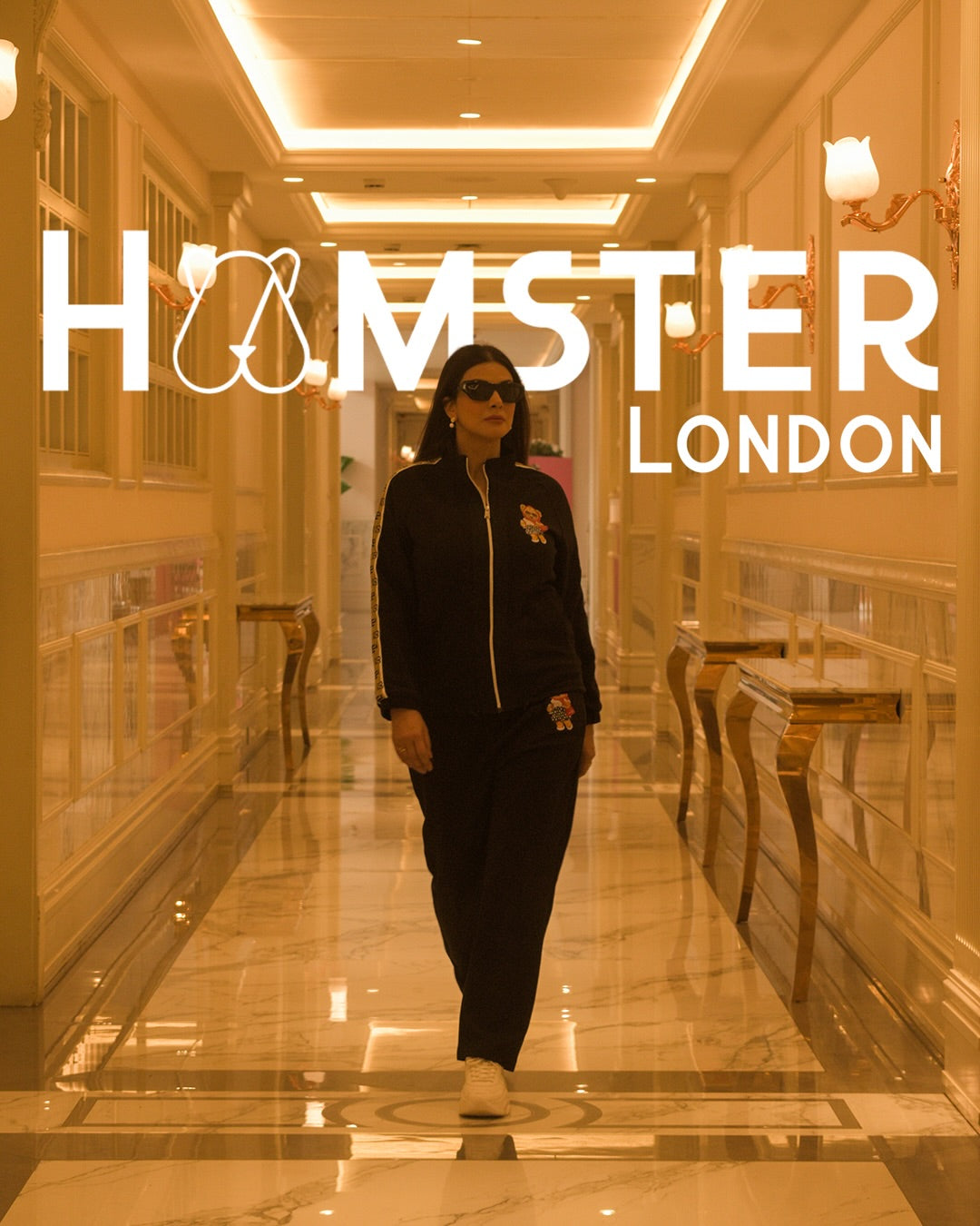 Hamster London Ted H Ted Zipper Jacket & Lower Cord Set Black