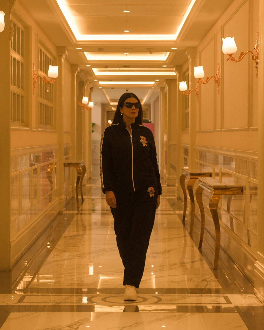 Hamster London Ted H Ted Zipper Jacket & Lower Cord Set Black