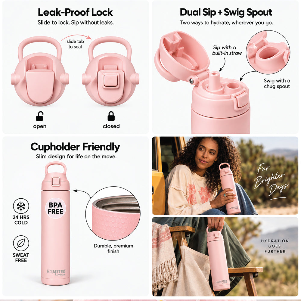 Hamster London Sip Wave Pink 750ml