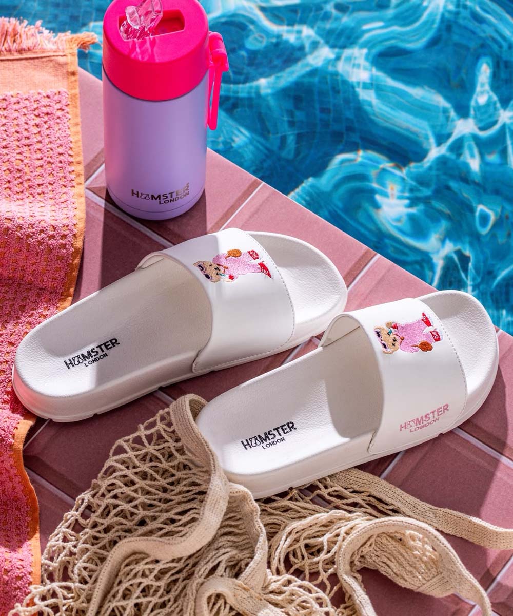 Hamster London Ted H Coffee Run Slides White