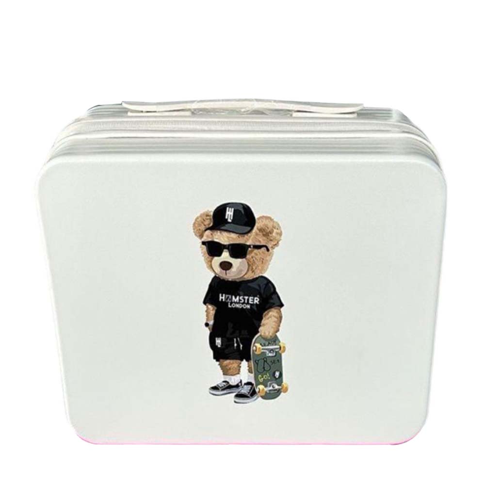 Hamster London Ted H Holiday Luggage White 14in (Hand Carry)