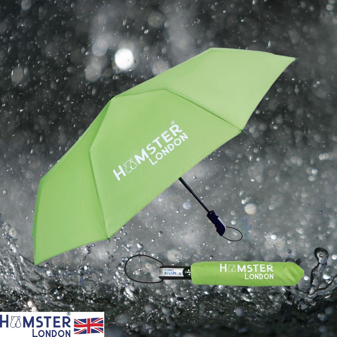 Hamster London Automatic Open & Close Pocket Folding Umbrella (Green)