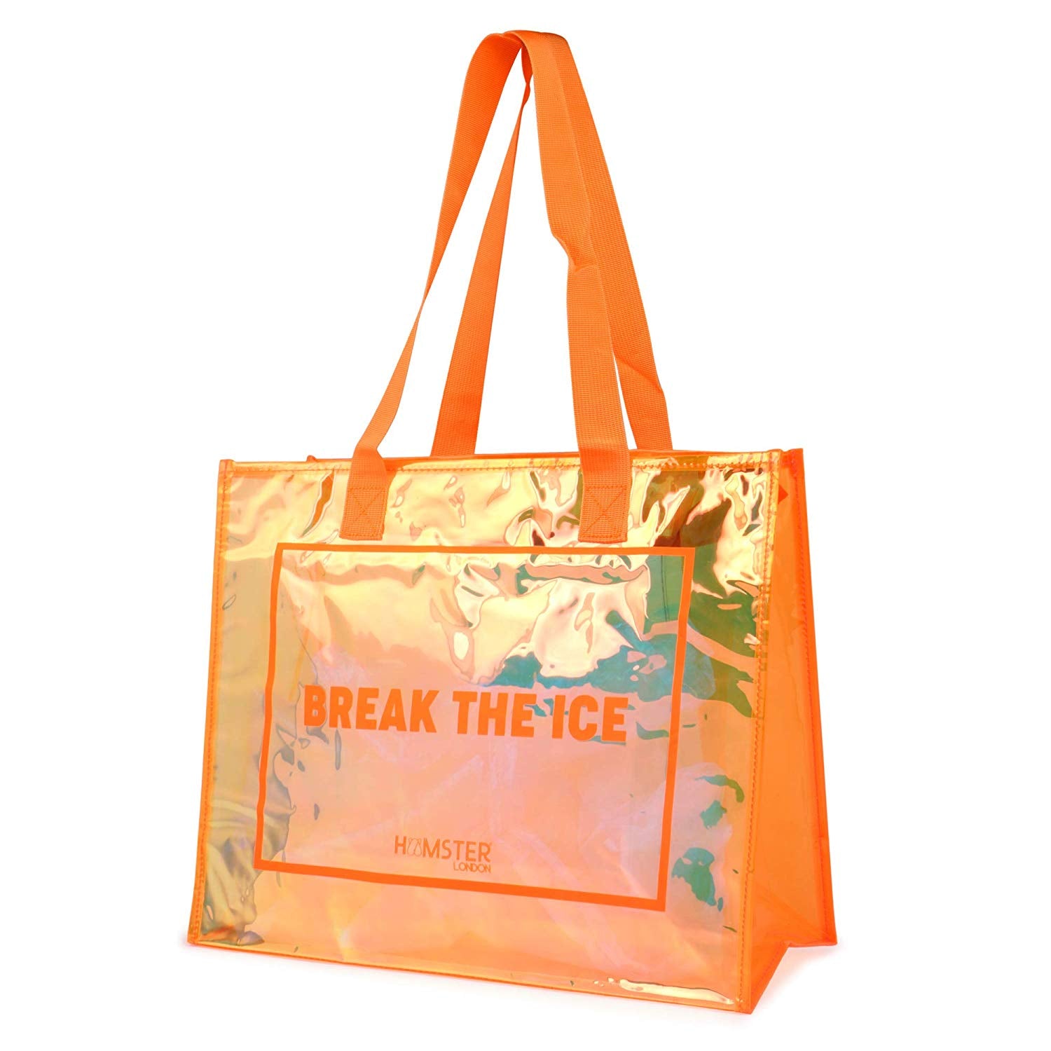 Hamster London Gift Hamper Tote Bag Orange with bottle