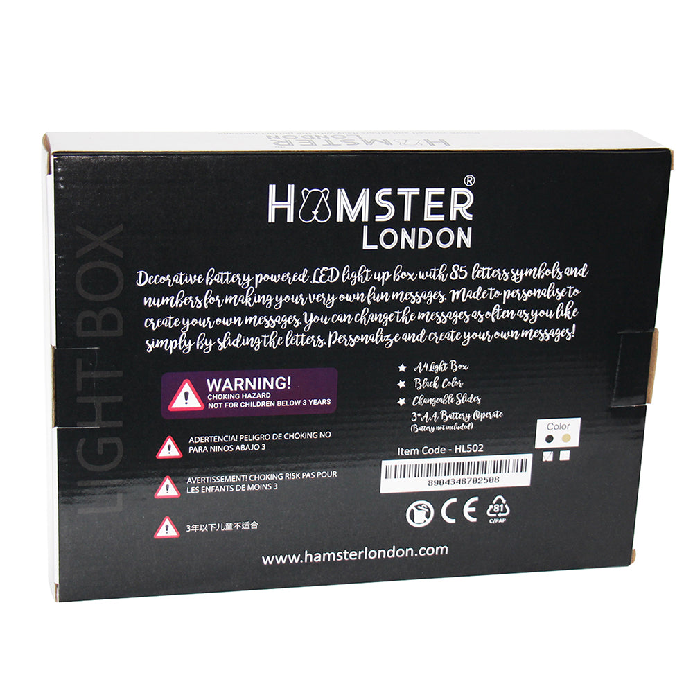 Hamster London Party Light Box Gold