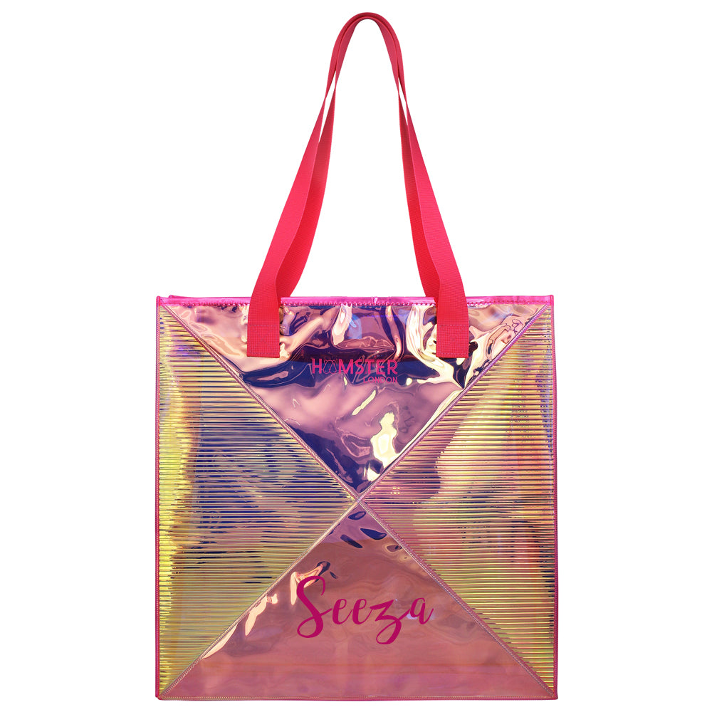 HL Classic Tote Bag Pink With Personalization