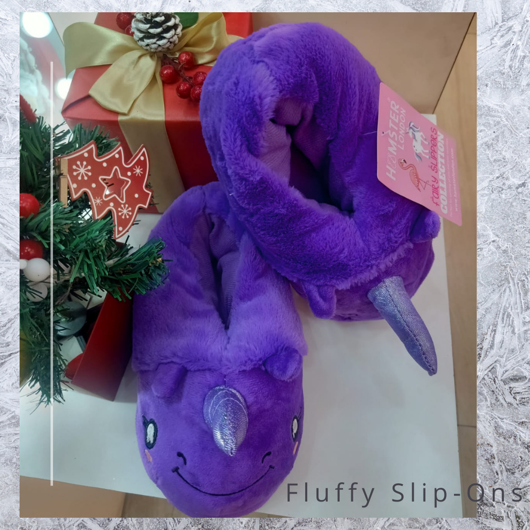 Hamster London Furry Slipper Unicorn Dark