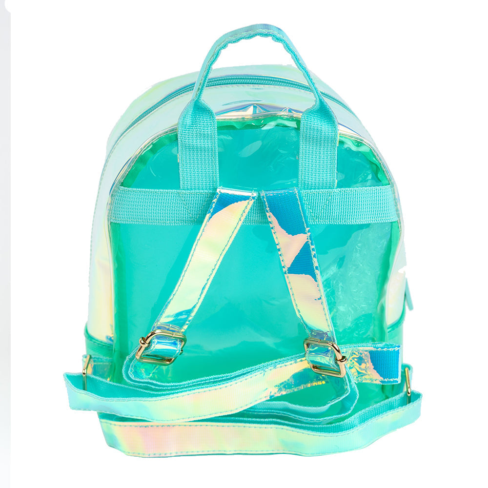 HL Shiny Backpack Aqua Small + Tote Bag + Pouch