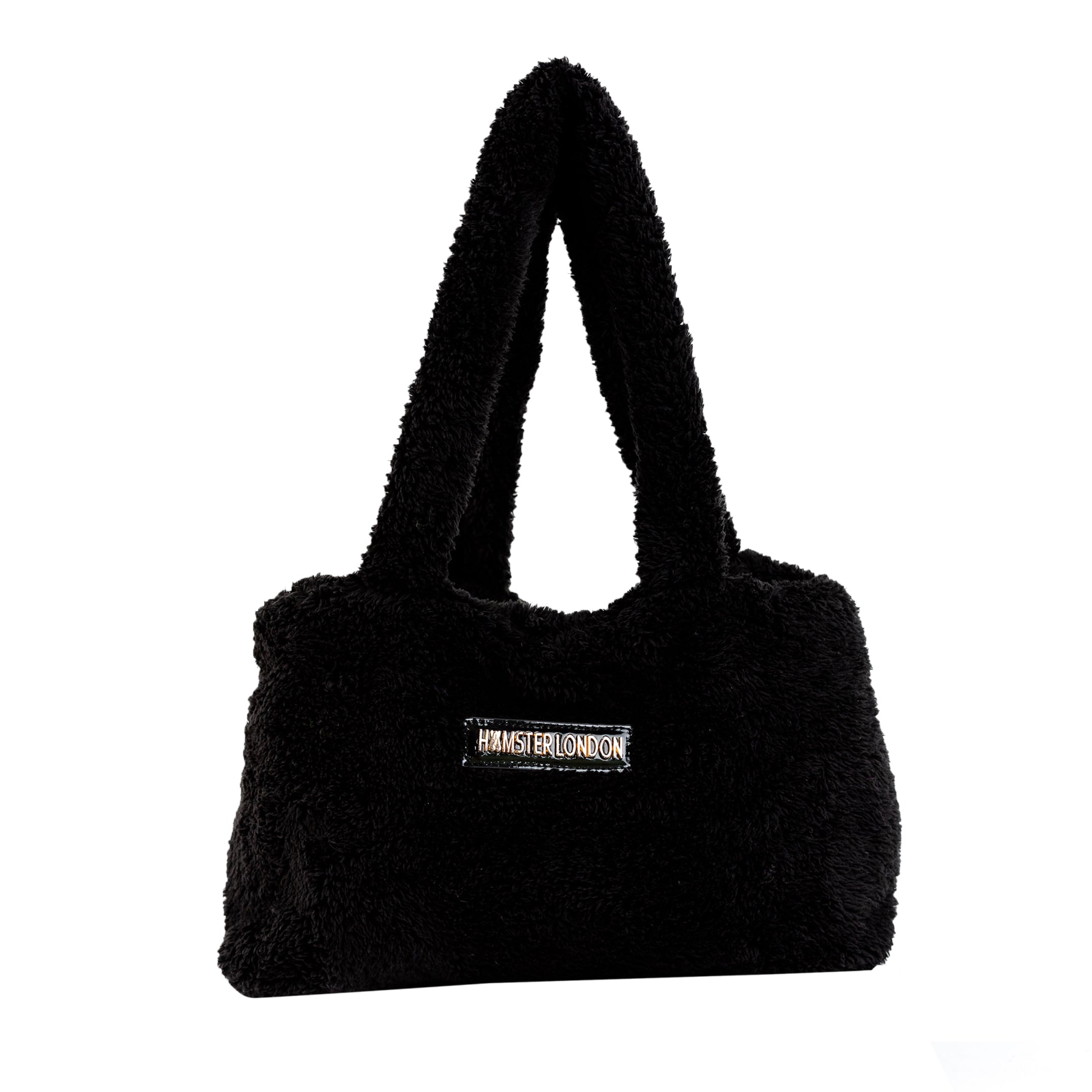 Hamster London Fur Baby Tote Bag Black