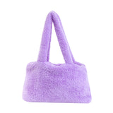Hamster London Fur Baby Tote Bag Purple