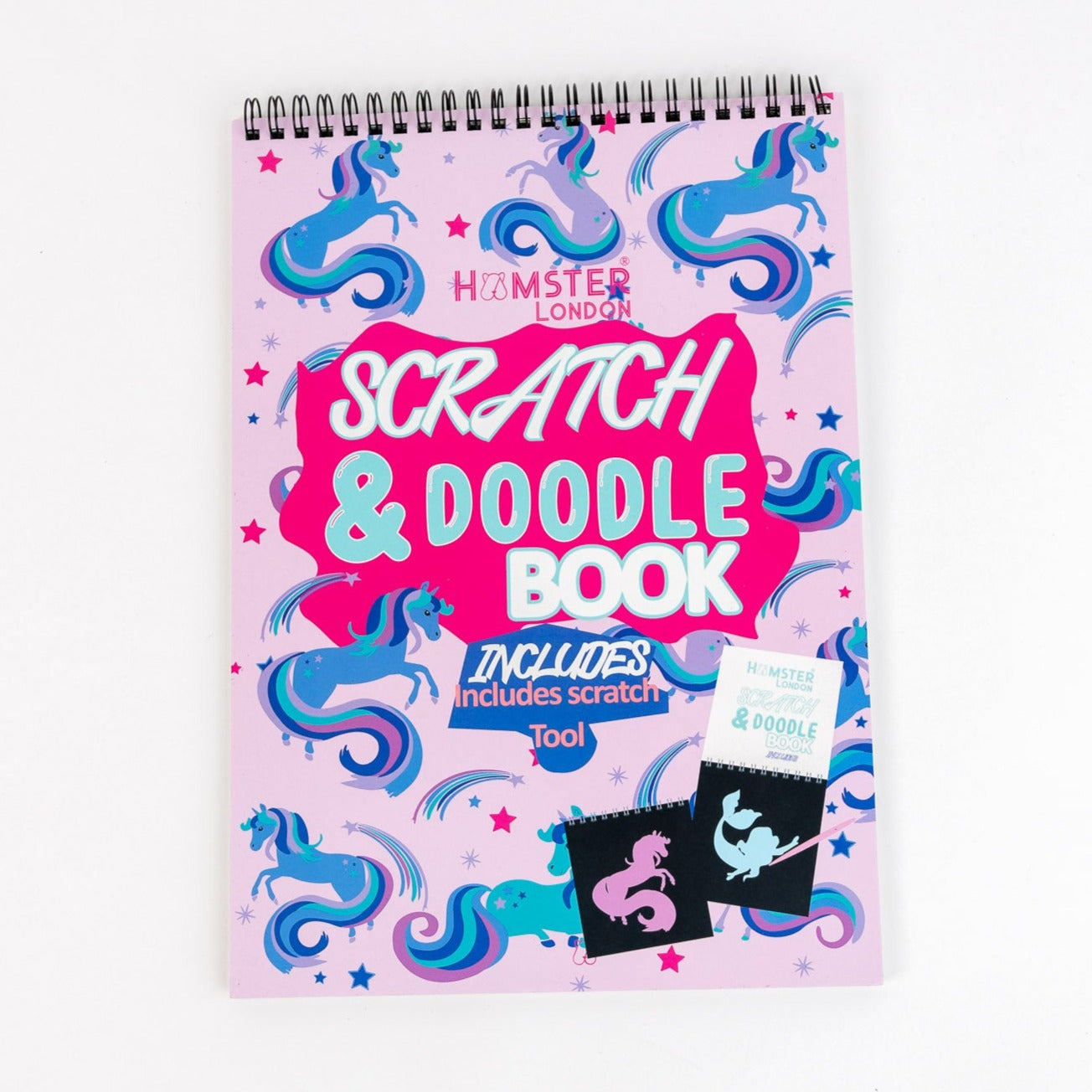 Hamster London Scratch NoteBook Unicorn