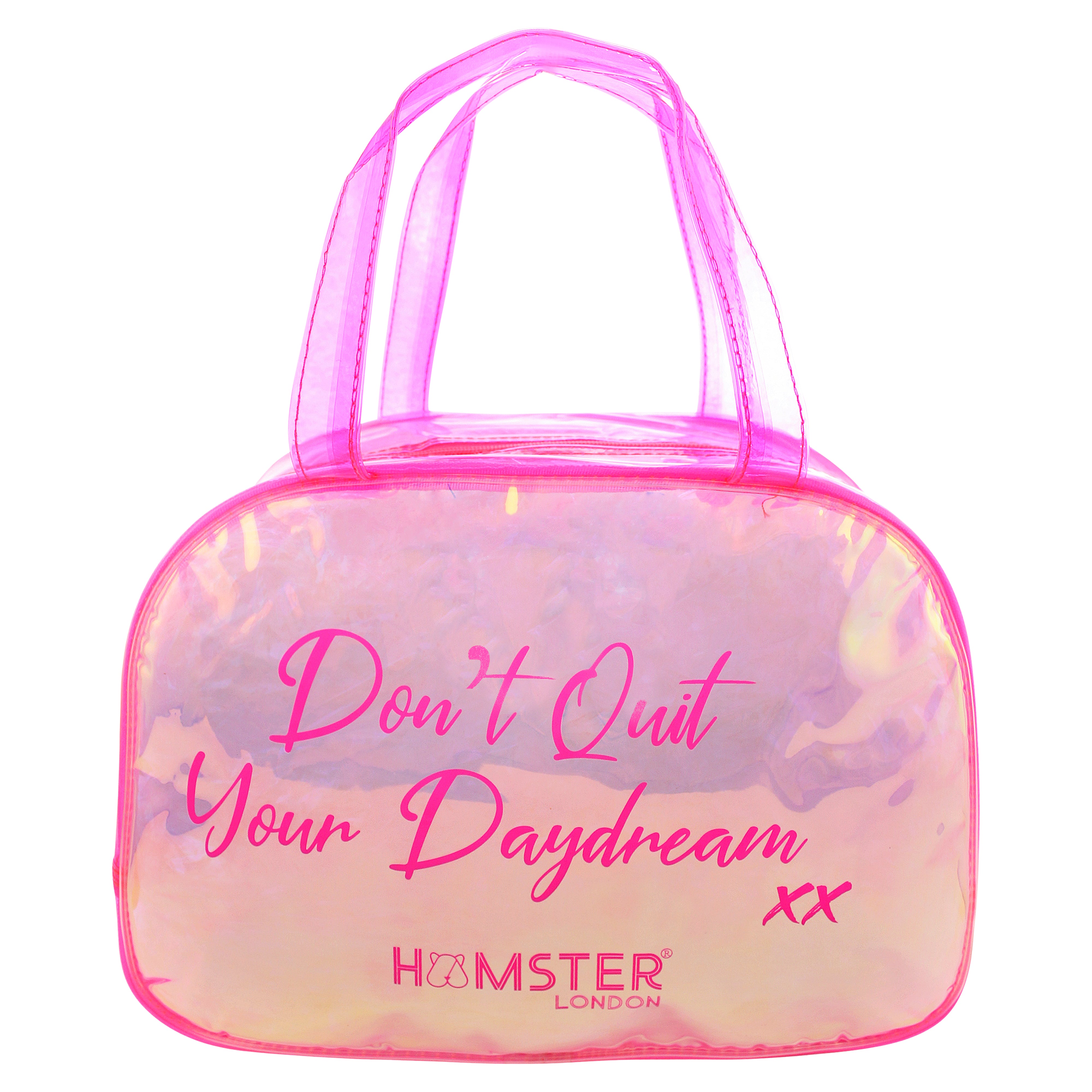 Hamster London Shiny Boston Bag Pink